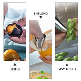 DOITOOL 20 Piezas Protector De Dedos Corte ProteccióN De Dedos De Acero Inoxidable para Cortar Y Pelar Frutas Pelador De Verduras Desgranadora De Mariscos