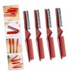 Vaguelly 4Pcs Portable Folding Hair Styling Combs Lightweight Static Partition