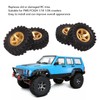 1 Inch RC Tires Brass Wheel Hub Rubber RC Car