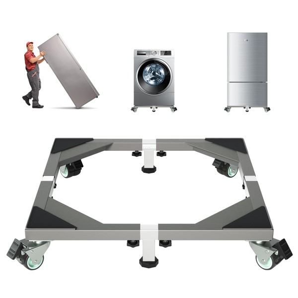 I'Ezonk Heavy Duty All Stainless Steel Mobile Mini Fridge Stand,