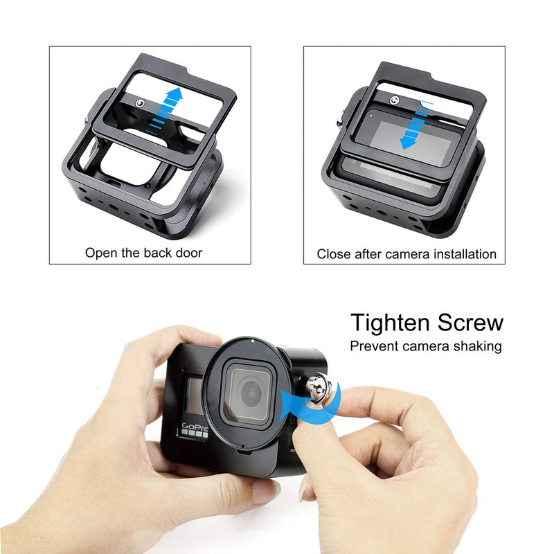SOONSUN Aluminum Alloy Multi-Function Frame Mount Protective Housing Case with