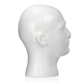 Styrofoam Foam Manikin Head Stand Model Wig hair Hat Mannequin Display Male