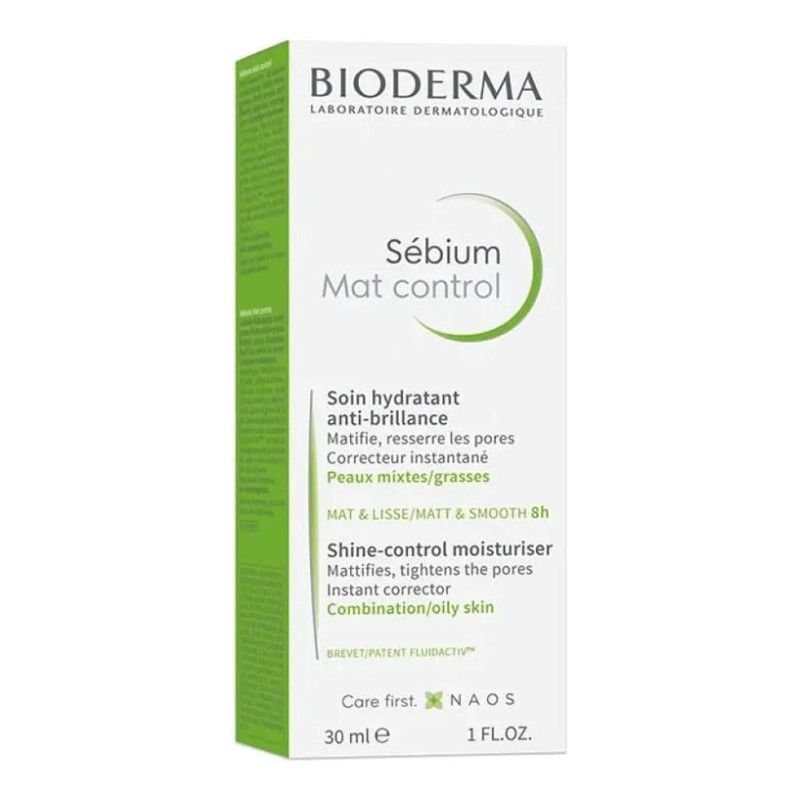 Bioderma Sebium Mat Control 30ml Grasa Día Noche