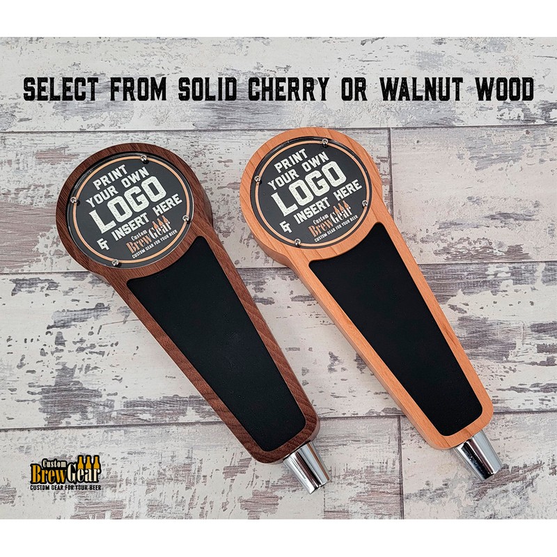 Custom Brew Gear Chalkboard Beer Tap Handle with Changeable Logo