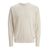 Bestseller A/S Men's Jcoenergy Oversized Knit Crew Neck Jumper, Moonbeam,