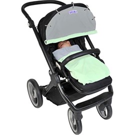The Original Dooky Bezug aus Baumwolle für Kinderwagen und Buggy, Reversible weich, strapazierfähig Menta e Grigio