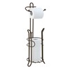 SunnyPoint Freestanding Toilet Paper Holder with Storage – Holds 3
