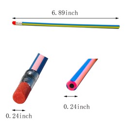 QDXATIVP 40PCS Colorful Stripe Flexible Bendable Pencils,Soft Bendy Magic Bending Pencils with Erasers for Kids Classroom Gifts,Back to School Students Children Supplies,Great Bags Party Favor