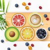 8 Pcs Diamond Paintings Fruit Coasters with Holder for Adults