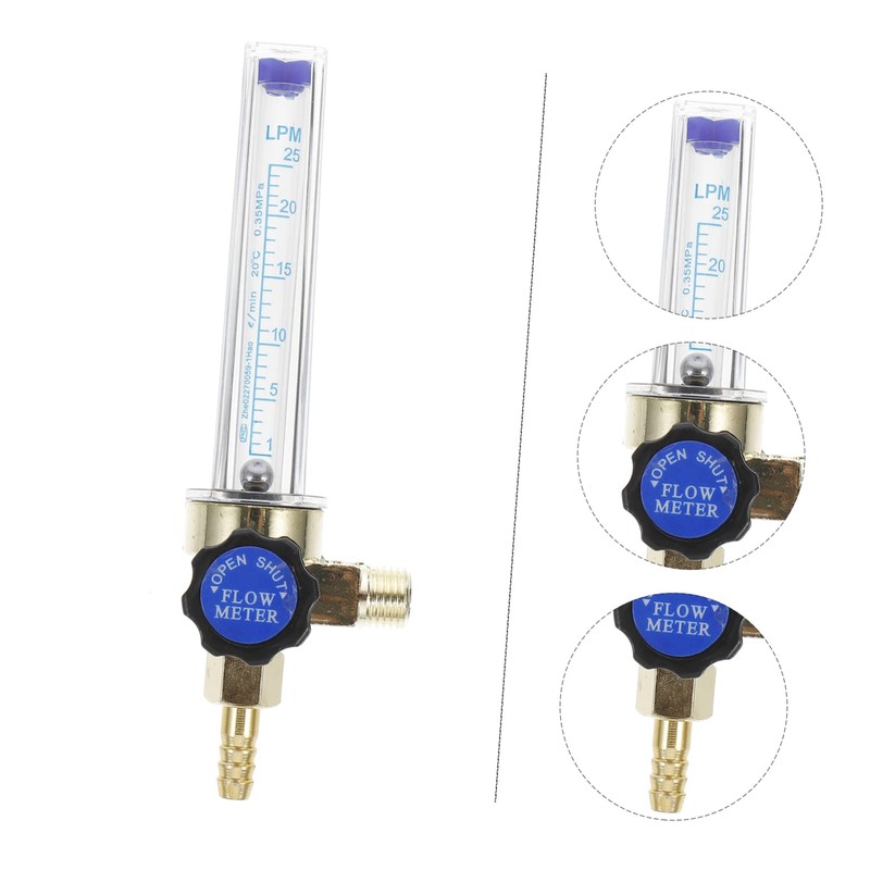 TEHAUX Gas Regulator for Argon Tanks Pressure Indicator Easy to