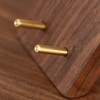 Faluber Wooden Phone Stand with Brass Stake for Tabletops and