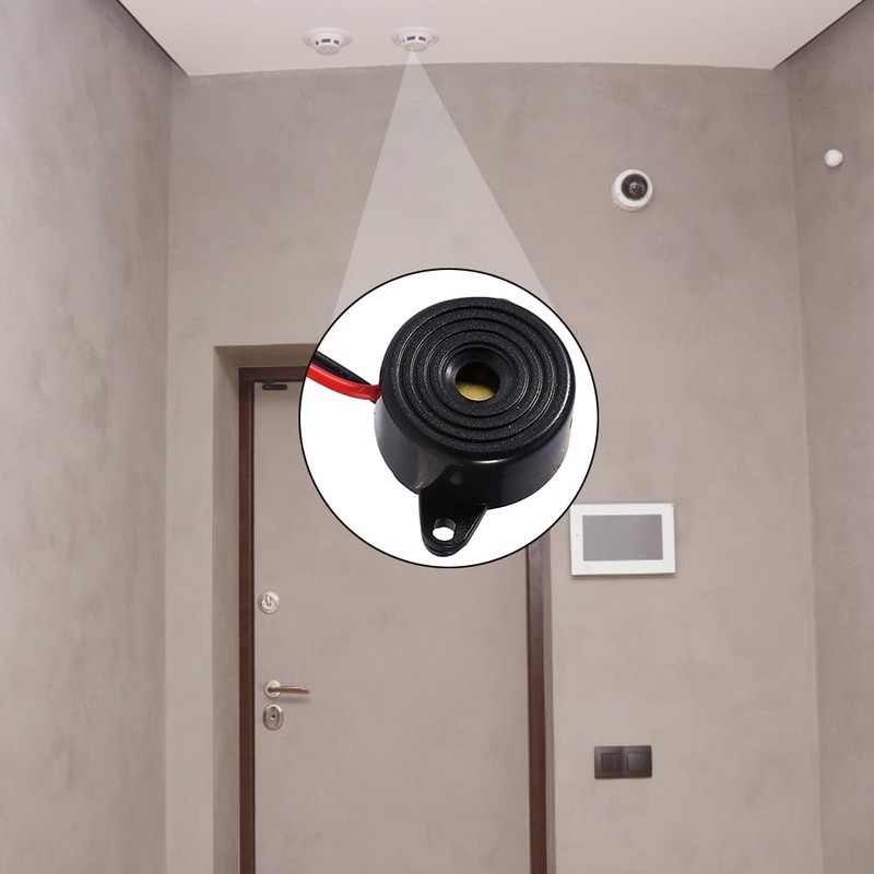 3 24v Piezo Electric Tone Small Enclosed Buzzer Alarm DC