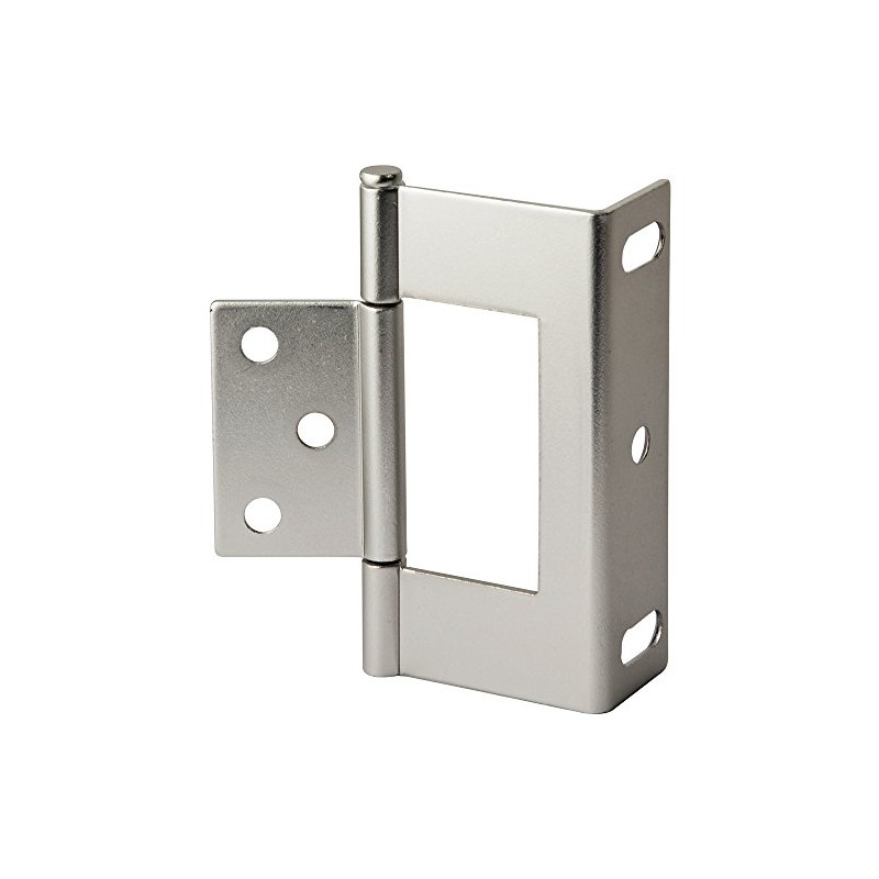 3" Non-Mortise Wrap Hinges - Satin Nickel