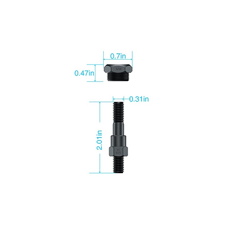 AKKTOL Replacement Mandrel for Rivet Nut Tool Rivnut Tool, 5/16-18,