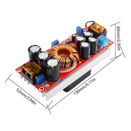 Heemol 1200W 20A DC-DC Boost Converter DC10-60V Auto Constant Step-up Power Supply Module