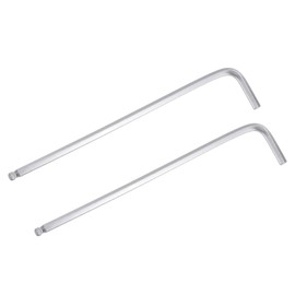 Unifizz 3/16" Ball End Hex Key Wrench, L Shaped Long Arm 40Cr Allen Wrench Repairing Tool, SAE 2 Pcs