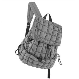 CONTAIL 18L Quilted Puffer Backpack for Women,Lightweight Puffy Hiker Pack,Grey