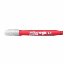 Artline 'Decorite' Metallic Red Marker Pen 3.0mm for Card, Glass, Metal and Plastic