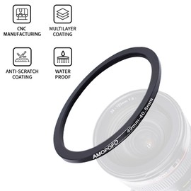 49mm Lens to 40.5mm Camera Filter Ring,49mm-40.5mm step-down ring For Filters,for 40.5mm UV,ND,CPL Camera Filter accessories,CNC Machined.
