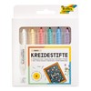 Folia chalk pens, assorted colours, washable, water-soluble