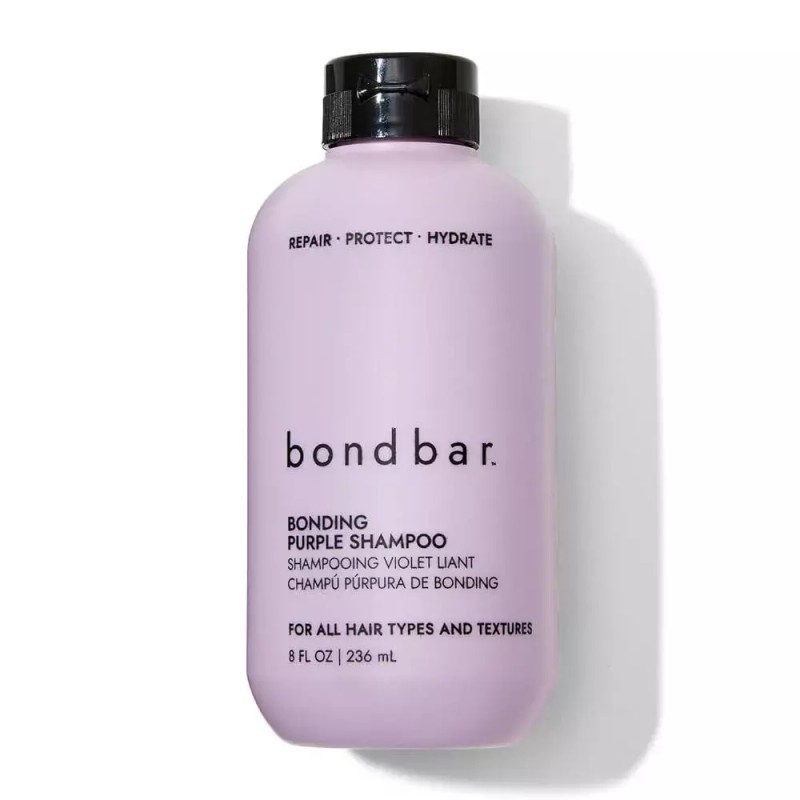 Bondbar 퍼플 브라이트닝 샴푸, 금발, 밝은 흰머리용, 황동 중화, 회복,