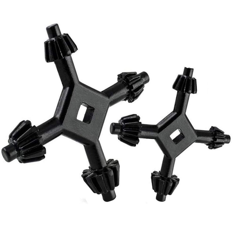Eyech 2Pcs 4 in 1 Drill Chuck Key, 4 Way