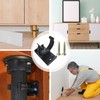 12 pcs Bath Panel Clips Plastic Kitchen Plinth Leg Clips