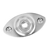 Gatuida Chrome Oval Indented Pickup Jack Plate Output Socket for