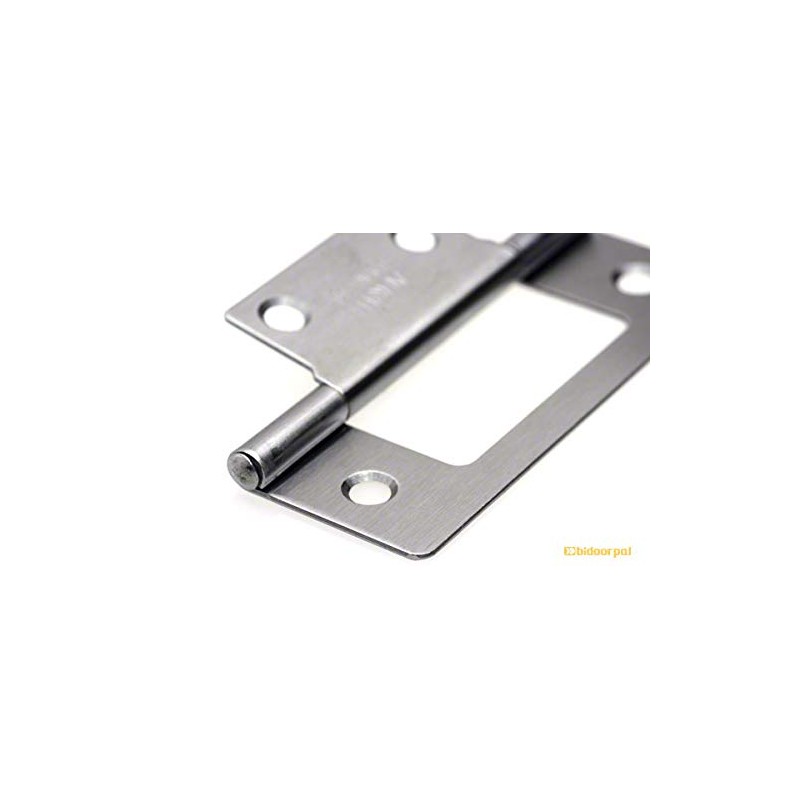 Bidoor BS-86 Stainless Steel Flash Hinge HL (with Wood Screws)