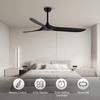 LOFIKEDI 60 Inch Ceiling Fan with Remote Control, Reversible DC