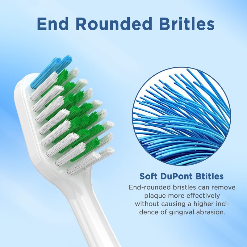 Replacement Toothbrush Heads for Waterpik Complete Care 5.0/9.0 (CC-01/WP-861), with
