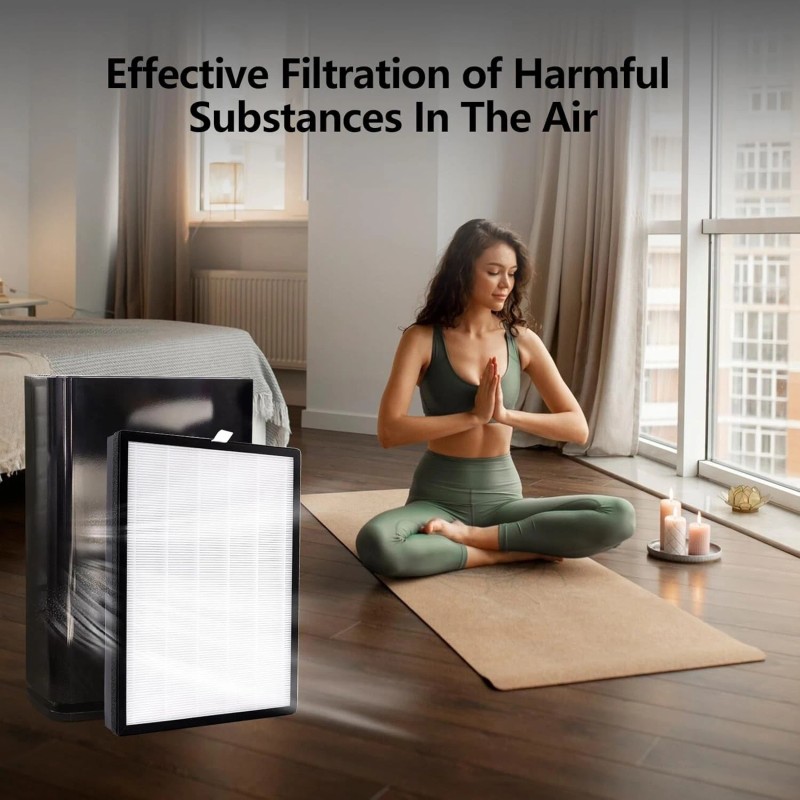 SODIAL P400 Air Purifier Replacement Filters Three-in-One Nylon Pre-Filter True