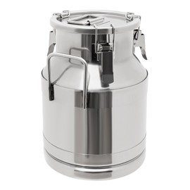 10L/ 2.64gal Stainless Steel Milk Can Sealed Bucket Wine Barrel with Silicone Seal Heavy Duty for Milk and Wine Liquid Storage (10L/ 2.64gal)