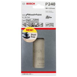 Bosch 2608621231" M480 Sanding Sheet, Beige, 80 x 133 mm