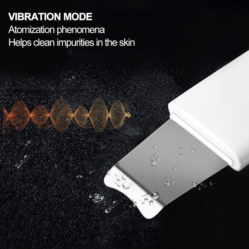 Ultrasonic Skin Scrubber Blackhead Removal Face Pore Cleanser Beauty Instrument