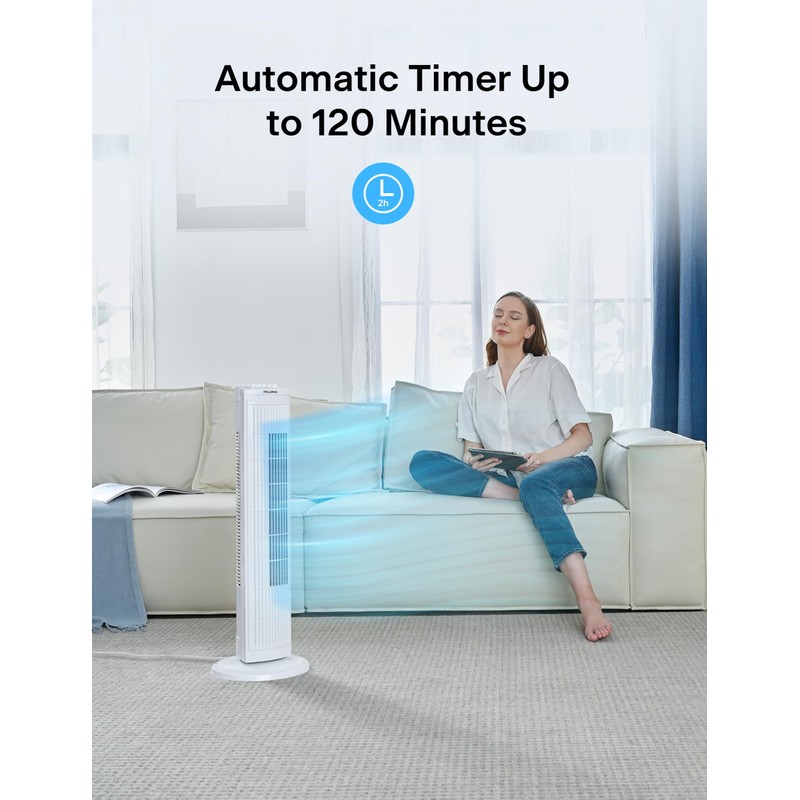PELONIS 30 Inch Oscillating Tower Fan with 3 Speed Settings