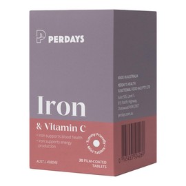 Perdays Iron & Vitamin C, 30 Tablets