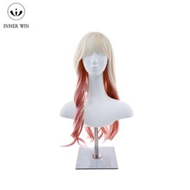 INNER WIN Pink Blonde Secret Two Tone Long Hair Full Wig 60cm 1ea