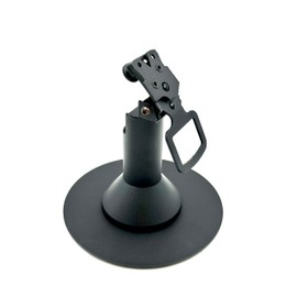 Discount Credit Card Supply DCCStands Ingenico Lane/3000/5000/7000/8000 7" Freestanding Swivel and Tilt Terminal Stand with Round Plate, Black