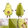 Tikwisdom avocado、alligator pear,Green avocado, simulation avocado plush toy, doll sleeping
