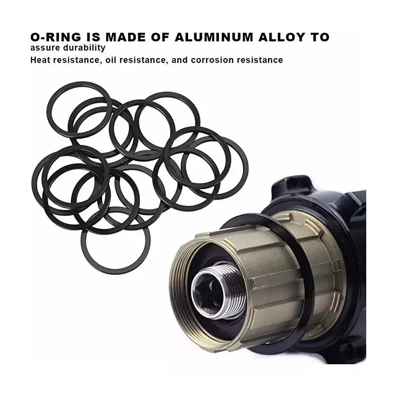 SoonHua 15pcs Bicicleta Soporte Inferior Eje Arandela Junta