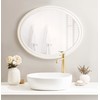 Kate and Laurel Mansell Oval Wall Mirror, 24 x 30,
