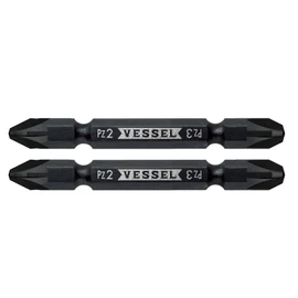 Vessel PZ142365 Double Ended Combination Bit, 2 Posi-Drive, PZ2 / PZ3 x 65