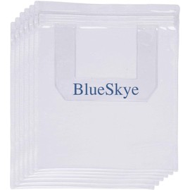 6 X Reusable Airport Security Liquids Bag 20x20cm Airline Approved Clear Travel Toiletries Bag for Women & Men