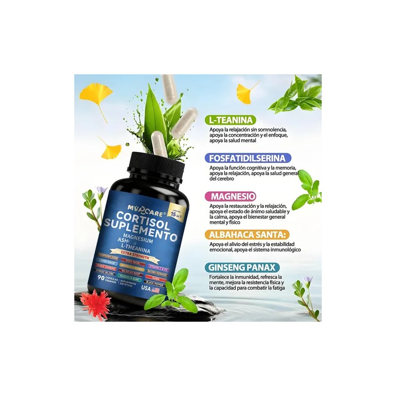 20 In1 Inositol Y 15 In 1 Cortisol 180cáps Cortisol