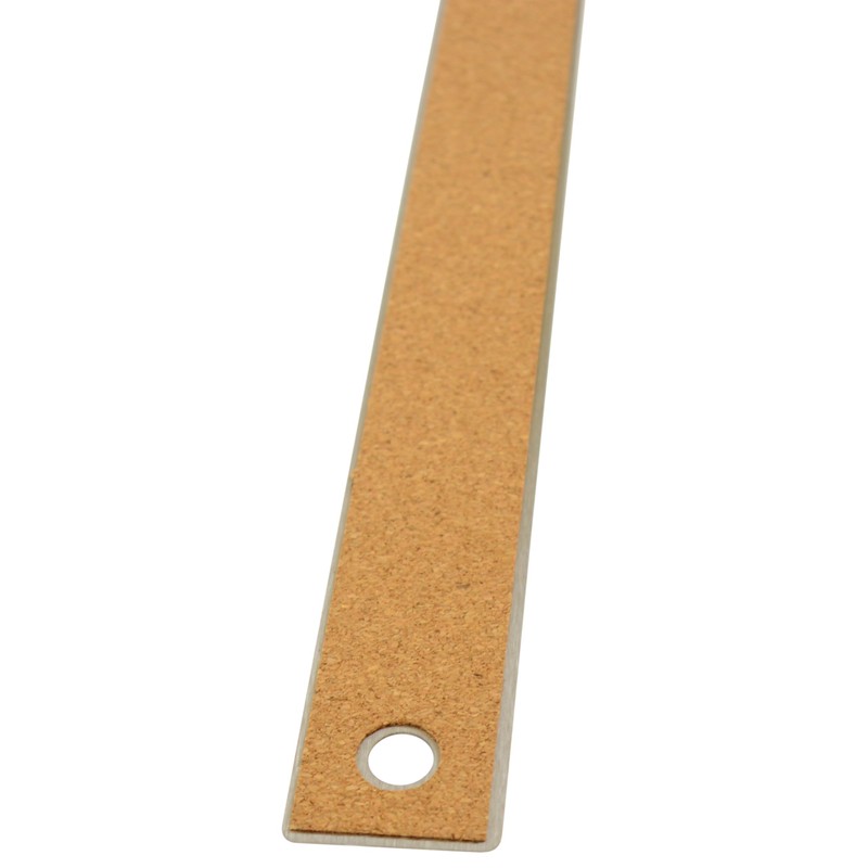 Westcott Stainless Steel Ruler, Zero-Center Scale with Non-Slip Cork Backing,