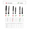 uxcell 40pcs Round Rubber End Caps 1/8" 1/4" 3/8" 1/2"