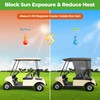 10L0L Golf Cart Sun Shade Cover for Club Car DS