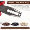 Hair Extension Tools Kit, Hair Extension Parts with 600 Silicone-Lined