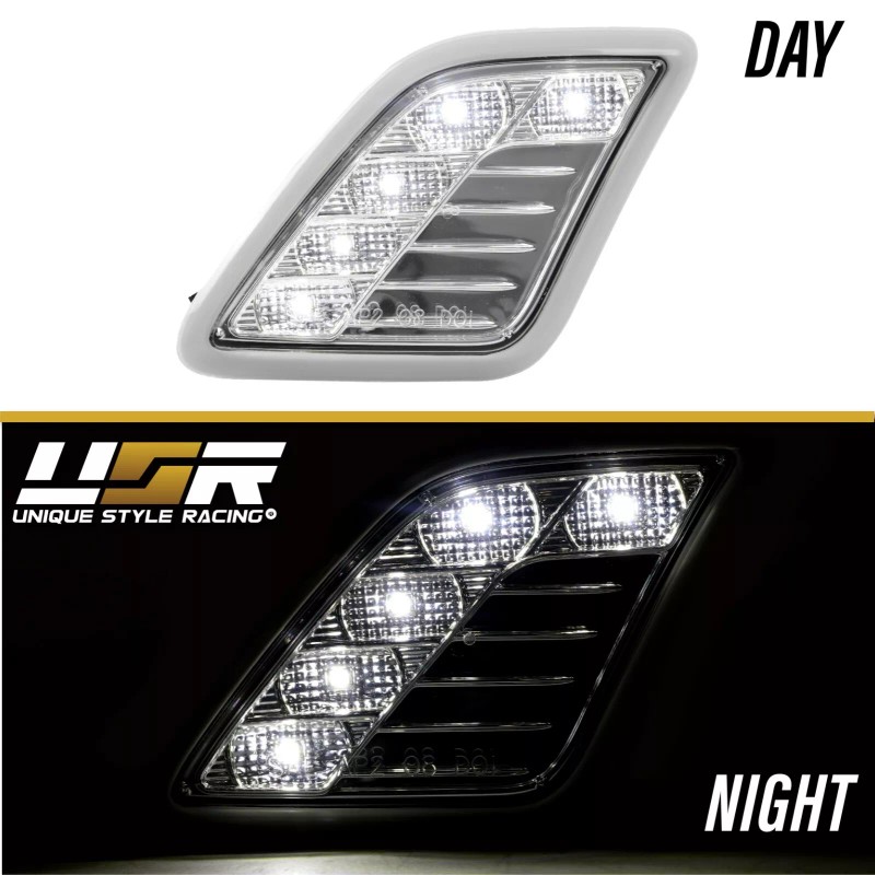 DEPO / Unique Style Racing (USR) White LED Clear Bumper